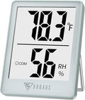 DOQAUS Digital Hygrometer Indoor Thermometer Humidity Gauge Room Thermometer with 5s Fast Refresh Accurate Temperature Humidity Monitor, Light Blue