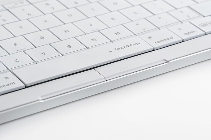 CLVX 1 Mac | Touch On Keys & Gestures AI Keyboard | Bluetooth & USB-C | Low Profile Silent Scissor Keys | Interactive RGB | Aluminum Chassis | Compatible with Mac/iPad/AppleTV/VisionPro