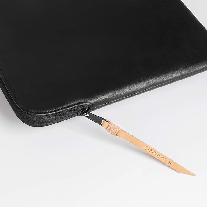 Comfyable Tablet Sleeve Compatible with iPad Air 11" M4 2026, iPad Pro 11 Inch M5 & Smart/Magic Keyboard with Pencil Holder-PU Leather Bag Water-Resistant Slim Case - Black