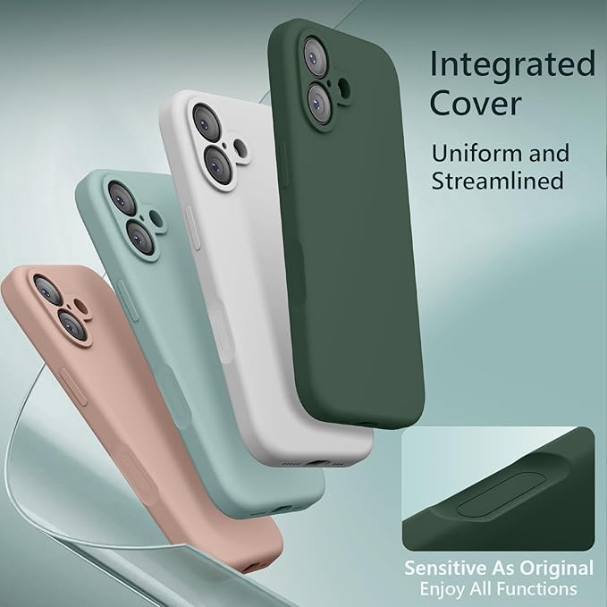 FireNova Magnetic for iPhone 17 Case, Compatible with MagSafe, [Integrated Silicone Camera Control Button] [Camera Protection] Anti-Scratch Microfiber Lining Phone Case, 6.3", Alpine Green