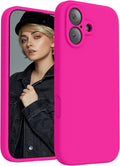 FireNova Magnetic for iPhone 17 Case, Compatible with MagSafe, [Integrated Silicone Camera Control Button] [Camera Protection] Anti-Scratch Microfiber Lining Phone Case, 6.3", Hot Pink