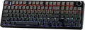 MechLands Aula F99 PRO 96% Mechanical Gaming Keyboard, BT5.0/USB-C/2.4GHz Wireless, Hot Swappable Gasket Custom Keyboard with 8000mAH Battery, Rotary Knob, RGB Backlit for Win/Mac (Grey)