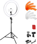 NEEWER 18 Inch/45cm LED Ring Light with Tripod Stand, Phone Holder, 58W 5600K Large Selfie Ringlight Compatible with iPhone Camera for Streaming Makeup Studio Photo Video Recording Filming, RL-18
