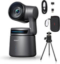 OBSBOT Tail AIR,with Tripod,NDI PTZ Camera, 4K AI-Powered Webcam,1.8" CMOS,f/1.8 Aperture,AI Auto Track,Gesture & Remote Controls,TOF Sensor,Wired&Wireless Connection,LiveStream for Church/Music Live