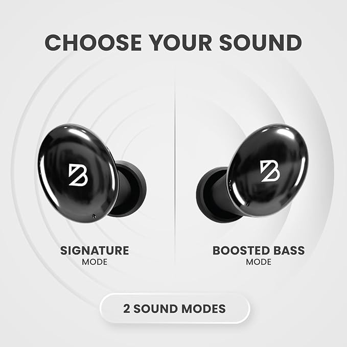 Back Bay Audio Tempo 30 Wireless Earbuds for Small Ears - Award-Winning Sound, Sweatproof Bluetooth Earbuds, Tech Fitness Gifts for Men, Comfortable Bluetooth Ear Buds for Women - Black
