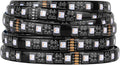 BTF-LIGHTING RGBW LED Strip Lights,UL Listed,5050 4 Colors in 1 RGB + 2700K-3000K Warm White,24V DC,16.4ft/5m 60LEDs/m 12mm Black PCB, IP65 Waterproof for Home Decoration(No Adapter or Controller)