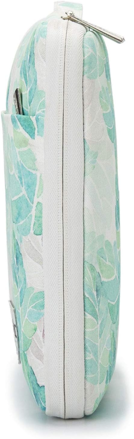 Kinmac 360° Heavy Duty Protective Laptop Sleeve Case Bag Cover with Handle for MacBook Air 13 inch,iPad Pro 13 inch and 13.3 inch HP,Dell,Lenovo,Asus,Acer Laptop (Green Leaf)