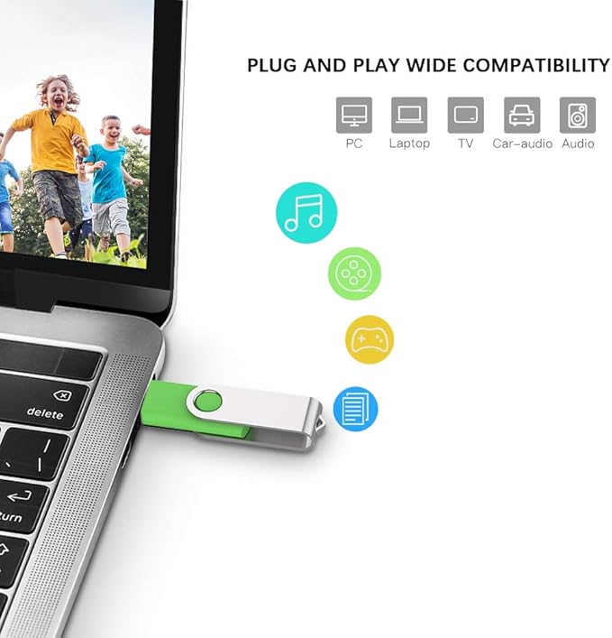KEXIN 5 Pack 32GB USB 3.0 Flash Drive 3.0 USB Drive 32G Thumb Drive USB Stick (5 Mixed Colors: Black/Blue/Green/White/Red)