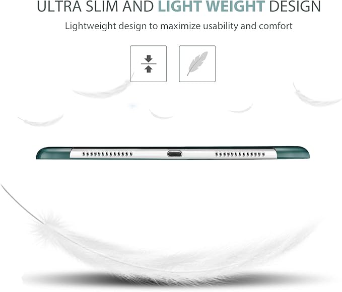 ProCase Smart Case for iPad Pro 9.7 Inch 2016, Ultra Slim Lightweight Stand Smart Case Shell with Translucent Frosted Back Cover for iPad Pro 9.7 Inch (A1673 A1674 A1675) -Emerald