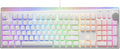 i-rocks K71M RGB Mechanical Gaming Keyboard with Media Control Knob, Switches (Brown), 107 Keys w/Full NKRO, PBT Keycaps, Multimedia Hotkeys, Detachable USB-C Cable and Onboard Storage, White