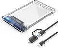 ELUTENG 2.5 SSD Enclosure 5Gbps Hard Drive Case Tool Free SATA to USB 3.1 Solid State Drive Enclosure USB C SSD HDD Enclosure Max 4TB Support UASP for 2.5 Inch SSD & HDD for WD Seagate Samsung