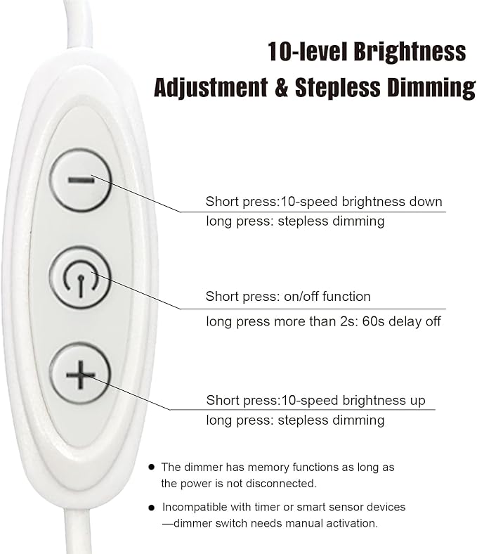 USB Light Strip Warm White 3000K CRI 92+ Small Dimmable COB LED Strip Light Cuttable 5V USB Powered 6 ft 10W for TV Backlight Cabinet Bedroom Indoor DIY Lighting Project
