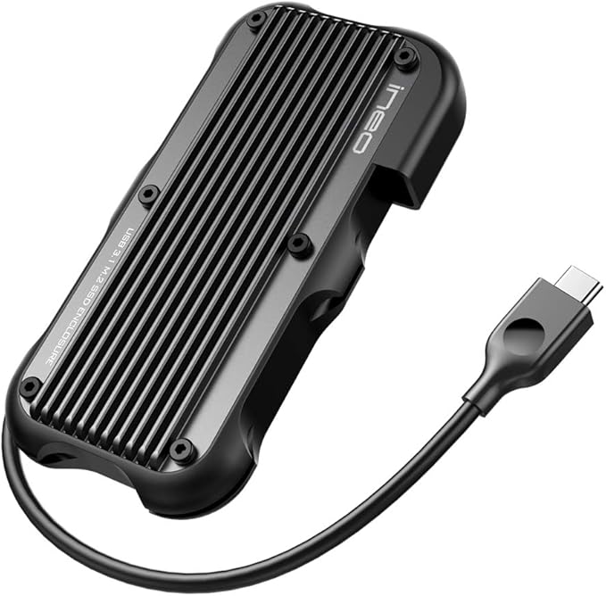 ineo M.2 NVMe (PCIe) USB 3.2 Gen 2 Type-C Rugged Waterproof Shockproof Aluminum Cover SSD Enclosure [C2594-NVMe]