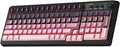 AULA S99 Keyboard, Wireless Gaming Keyboard Bluetooth Ergonomic Creamy Computer Keyboards Cute Full Size Backlit Tri-Mode BT/2.4GHz/USB-C for PC Laptop - Black & Pink Gradient