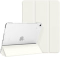 for iPad Air 13 inch M4/M3/M2 2026/2025/2024 Case, iPad Pro 12.9 (6th/5th Generation 2022/2021), Hard PC Translucent Frosted Back Shell Case with Auto Wake/Sleep, Trifold Stand Cover, White