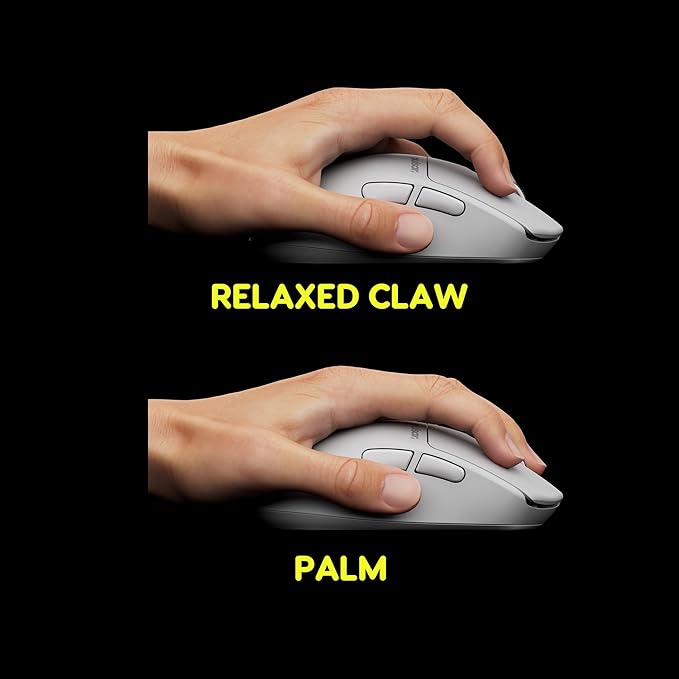 Pulsar Gaming Gears X3 LHD Crazylight Wireless Gaming Mouse, Ultra Lightweight 1.51 oz (43g), Hybrid Ergonomic, Optical Switch, 32000 DPI, 750 IPS, XS-1 Sensor, 8k Compatible (Left-Handed Uyuni White)