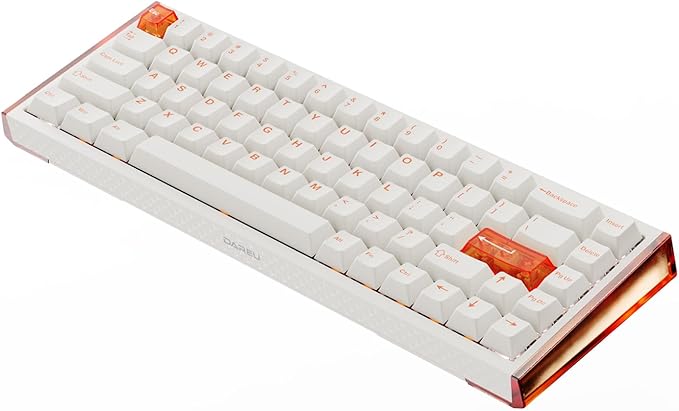 DAREU COOL68 60% Wired Gaming Keyboard, Rapid Trigger Magnetic Switch Keyboard with 8000Hz Polling Rate, Adjustable Actuation, 0.1ms Latency, SOCD, Gasket Mount, Hot swappable, RGB Light