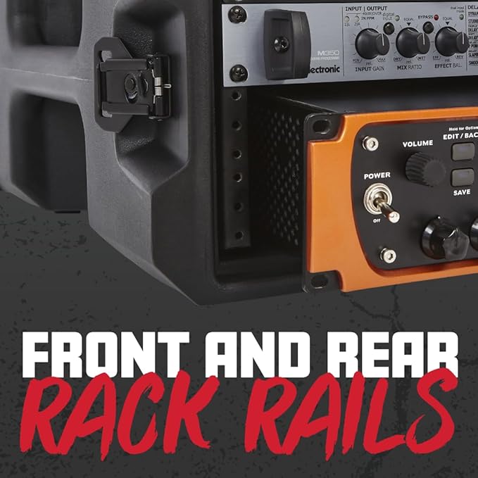 Gator Cases Pro Series 8U Rack Case with Standard 19" Depth, Roto Molded Made in USA (G-PRO-8U-19)