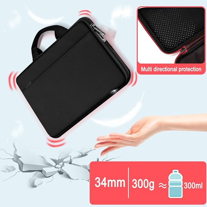 Hseok Laptop Case 13.3-14 Inch Sleeve,TSA Shockproof Computer Handbag,Compatible with MacBook Neo/Pro 14 M5/M4/M3/M2/M1,All Models 13.3" MacBook Air/Pro,XPS 13/14,Most 13-14 Notebooks,B01K01