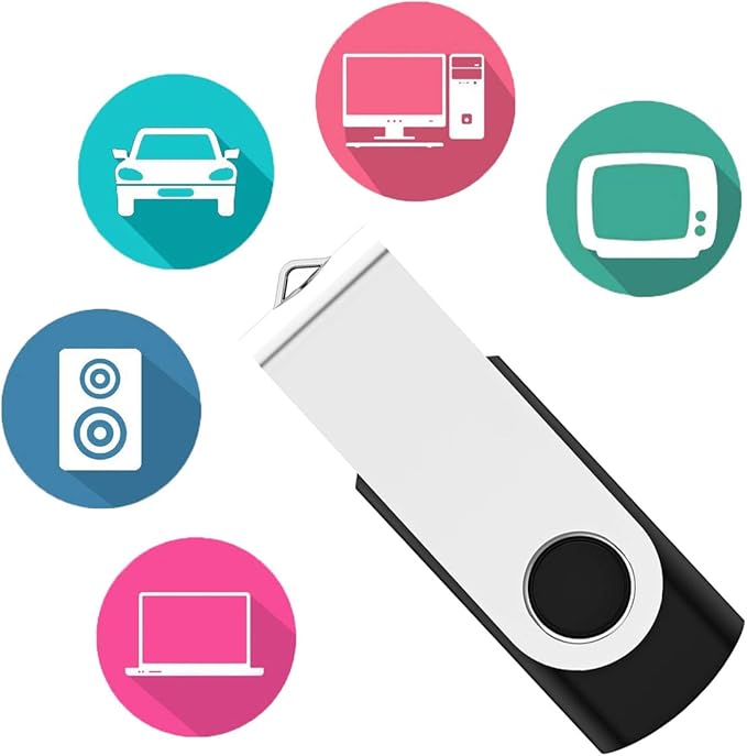 USB Flash Drive 128MB 50 Pack, Bulk USB 2.0 Thumb Drives Swivel Memory Stick Jump Drive Pen Drive,128MB 50 Pieces