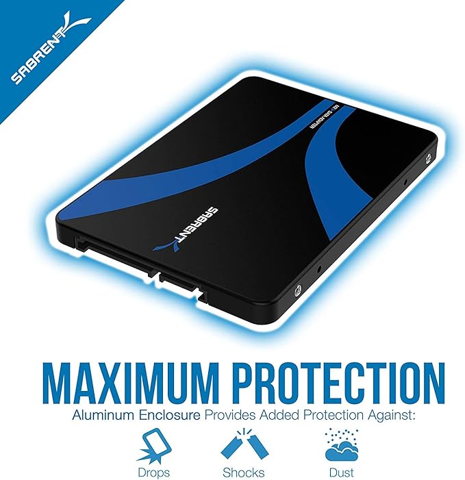 SABRENT M.2 SATA SSD to 2.5 Inch SATA III Aluminum Enclosure Adapter (EC-M2SA) [Not NVMe]