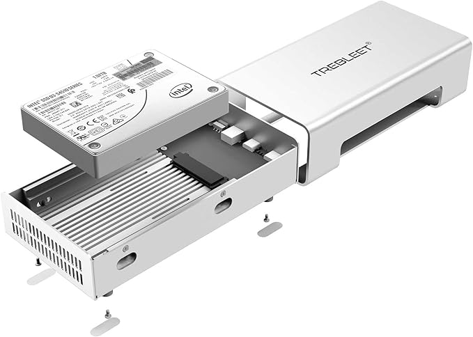 USB4 V2 80Gbps Compatible with Thunderbolt 5 to U.2/3 NVMe SSD Enclosure, Up to 7000Mb/s TB5 to U.2/3 (SFF-8639) PCIe Adapter, Aluminum External 2.5” U.2&U.3 SSD Case Compatible with Thunderbolt 4