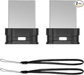 64GB 2 Pack USB Flash Drive K&ZZ Ultra Slim Thumb Drive USB 2.0 Memory Stick USB Drive Data Stick Expansion Disk with Black Portable Lanyard (64GB, 2 Pack Bundle)