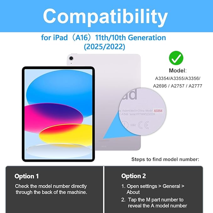 Case for iPad (A16) 11th/10th Generation Case: Protective Cover for iPad 11th Gen 11 Inch 2025 &10th Gen 10.9" 2022 with Screen Protector- Stand- Shoulder Strap- Handle- Pencil Holder-Mint Green