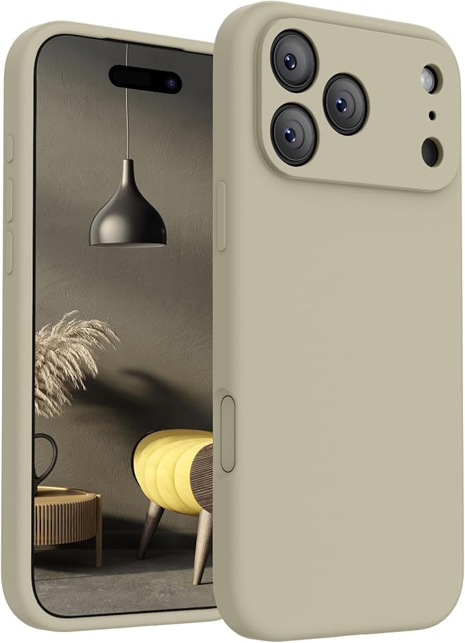 FireNova Magnetic for iPhone 17 Pro Max Case, Compatible with MagSafe, [Integrated Silicone Camera Control Button] [Camera Protection] Anti-Scratch Microfiber Lining Phone Case, 6.9", Khaki