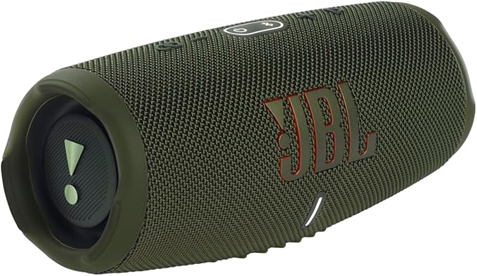 JBL CHARGE 5 - Portable Waterproof (IP67) Bluetooth Speaker with Powerbank USB Charge out, 20 hours playtime, JBL Partyboost (Green)