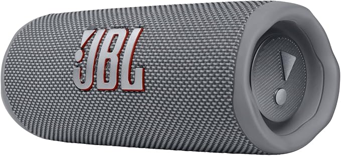 JBL FLIP 6 Waterproof Portable Speaker Bundle with gSport Silicone Sleeve (Gray)
