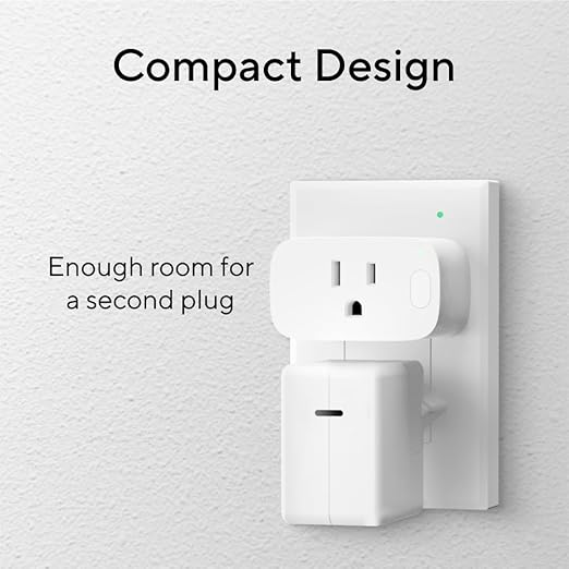 Smart Plug, Smart Home Outlet, 15A Ultra Efficient Smart Plug Compatible with Matter, Alexa, Google Home & IFTTT, 2.4GHz Wi-Fi Only, Remote Control, ETL Certified, 4Pack