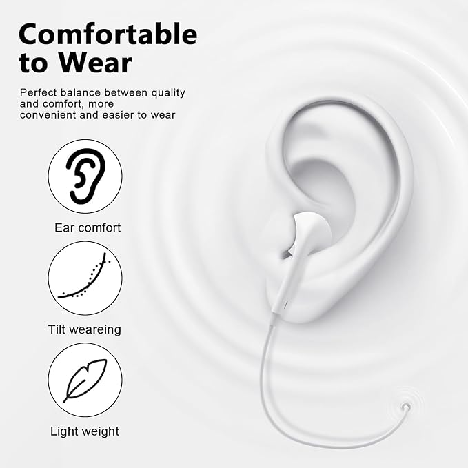 10FT Wired USB C Headphones for iPhone 16 15