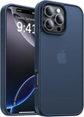 for iPhone 16 Pro Max Case, [Military-Grade Drop Protection][Anti-Yellowing] Shockproof Protective Translucent Matte Cover for iPhone 16 Pro Max Phone Case,Deep Blue