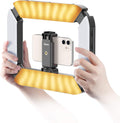 Smartphone Video Rig ULANZI U200 Camera Video Rig Phone Video Stabilizer LED Ring Light Selfie Light for Smartphone, Action Camera, YouTube, Vlogging, Filmmaking, Makeup