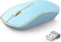 JOYACCESS Wireless Mouse for Laptop | 5 DPI Levels, Silent for Notebook, MacBook, Chromebook, PC - Blue