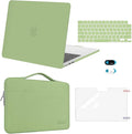 MOSISO Compatible with MacBook Air 13 inch Case M5 2026 M4 2025 M3 M2 2024-2022 A3449 A3240 A3113 A2681,Hard Shell&Sleeve Bag&Keyboard Skin&Webcam Cover&ScreenFilm for MacBook Air 13.6, Chartreuse