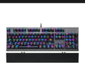 MOTOSPEED CK108 RGB LED Backlit Wired Mechanical Gaming Keyboard, 108 Keys Hot-Swap Mechanical Keyboard w/Aluminum Base, Upgraded Socket and Noise Absorbing Foams, Soft Tactile Blue Switch