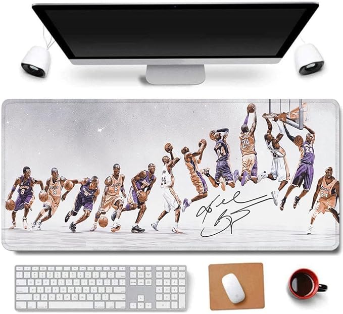 31.5x11.8 Inch Non-Slip Long Extended Large Gaming Mouse Pad with Stitched Edges XL Laptops Keyboard Mouse Mat（KB）