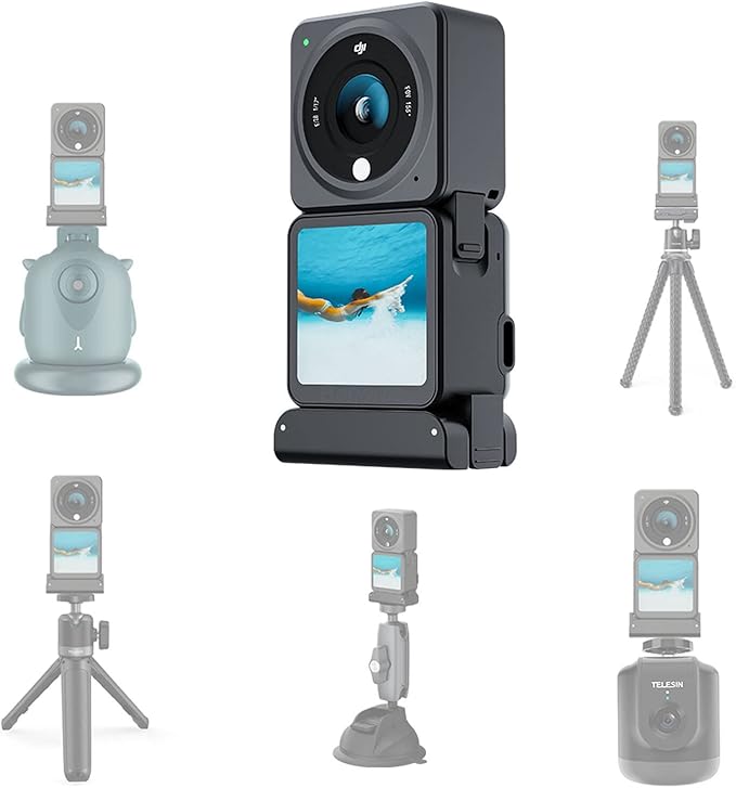 Action 2 Magnetic Adapter Mount 1/4 Interface Mount Bracket for DJI Action 2 Sports Camera Accessories (Adapter1)