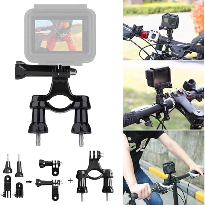 20-in-1 Action Camera Accessories for GoPro Hero 13 12 11 10 9 8 Max 7 6 5 4 Black GoPro 2018 Session Fusion Silver White Insta360 DJI SJCAM APEMAN AKASO and Others Cameras