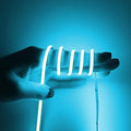 3mm COB Strip Light, DC 12V Ice Blue 16.4ft Flexible Cuttable Ultra-Thin LED Tape CRI>90 Uniform Dotless 400LEDs/M LED Light for Christmas Bedroom Home Kitchen Cabinet Decor (NO Power Supply)
