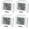 Indoor Humidity Meter Hygrometer 4Pack, Room Thermometer for Accurate Room Temperature Monitor, Digital Hygrometer with Indoor Thermometer for Home, Baby Nursery, and Humidity Sensor Enhanced Comfort