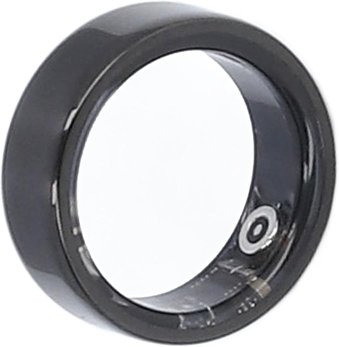 FOSA Smart Ring, Smart Health Ring Health Tracker, Sleep Monitoring Step Counting IP68 Waterproof Smart Ring Fitness Tracker with APP for Men and Women Black