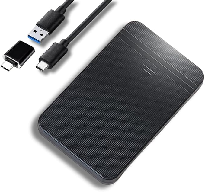 Ezekers Portable 500GB External Hard Drive - USB 3.0 & USB C for PC, Mac, PS5 (Storage Only), PS4, Phone (Android and iPhone 15/16/17) & Xbox - Ultra Fast