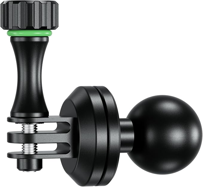 BRCOVAN 1'' Ball Tripod Mount Adapter with Camera 1/4"-20 Thread, Aluminum Alloy, Compatible with RAM Mounts B Size 1 Inch Ball Double Socket Arm, Suitable for Action Camera/Camcorder/Field Monitor