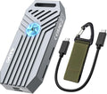 MAIWO M.2 NVMe SSD Enclosure 40Gbps, USB4 External Tool-Free NVMe Enclosure for 2280 M-Key,Compatible with Thunderbolt 4/3/USB4/USB C with Cooling Fan, Aluminum Alloy Shell ASM2464PD Chip