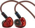 Linsoul TANGZU Wan'er S.G II in Ear Monitor,HiFi Wired Earbuds,10mm Dynamic Driver PET Diaphragm Gaming IEM Earphones with 2Pin Detachable OFC Cable for Audiophile DJ Stage (Red Lion, 3.5mm No Mic)