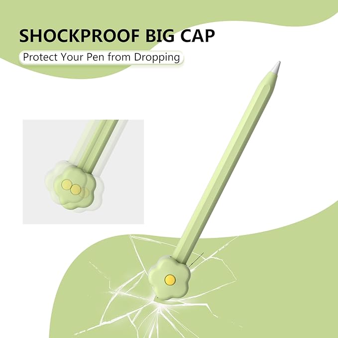Silicone Case Compatible with Apple Pencil 2nd Generation, Pro - Cute Protective Cover Compatible with Apple Pen 2, Pencil Sleeve for ipad Pencil 2nd Gen, Shockproof Skin Accessories for iPad Pen