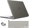 IBENZER Compatible with MacBook Pro 16 Inch Case A2141 Release 2020 2019, Hard Shell Case with Keyboard Cover & Type C Adapter for Old Version Mac Pro 16’’, Gray,T 16GY+1TC